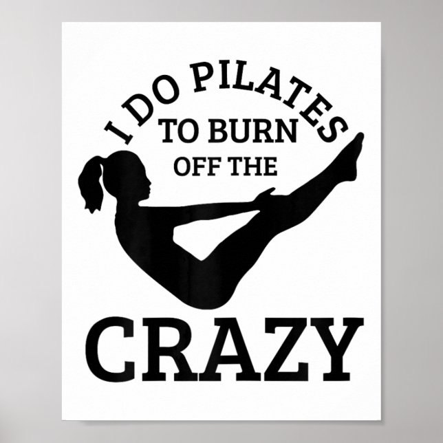 Affiche Pilates drôle Yoga Pilates Professeur de sport  (Devant)