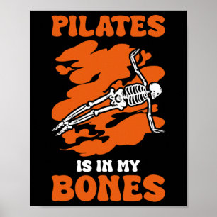 Affiche Pilates Est Dans Mes Os Méditation Halloween _1
