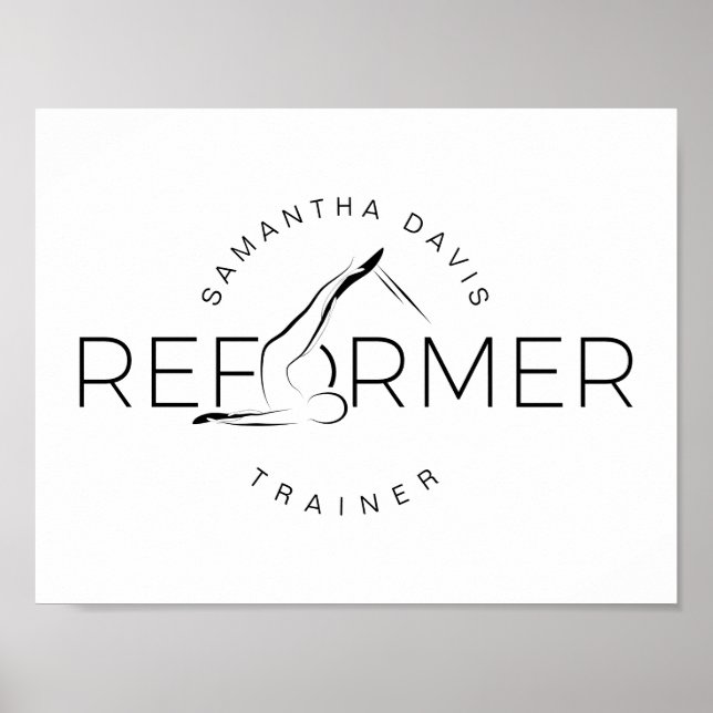 Affiche Pilates Instructeur Pilates Mot de réforme (Devant)