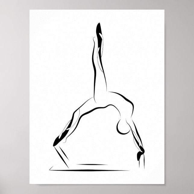 Affiche Pilates Pose Pilates Minimal Pose Pilates Reformat (Devant)