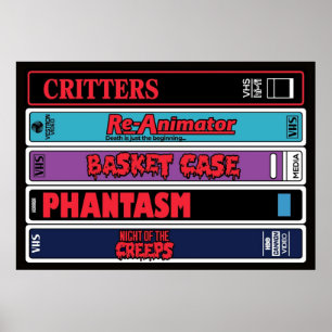 Affiche Pile classique VHS