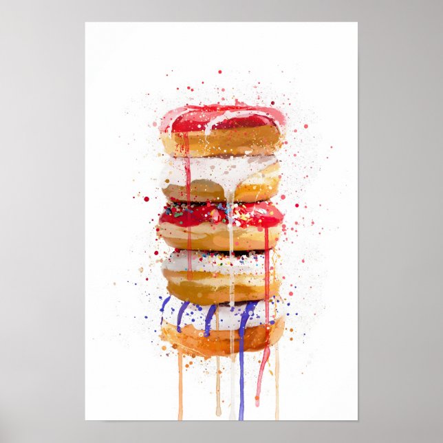 Affiche Pile de beignets (Devant)