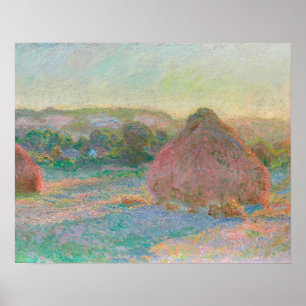 Affiche Pile de blé, fin de l'été (1890-1891)