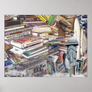 Affiche Pile de livres