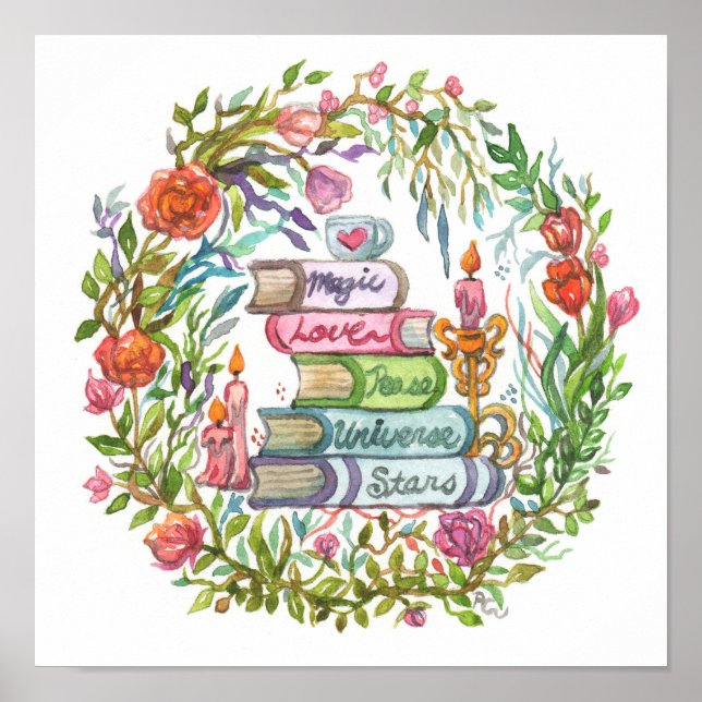 Affiche Pile de livres (Devant)