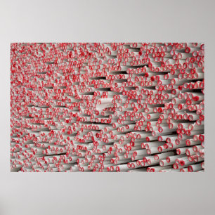 Affiche Pile de papiers roulés