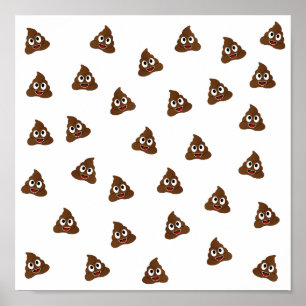 Affiche Pile de Poo emoji souriants poops