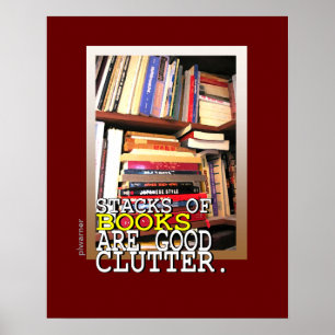 Affiche Piles de livre