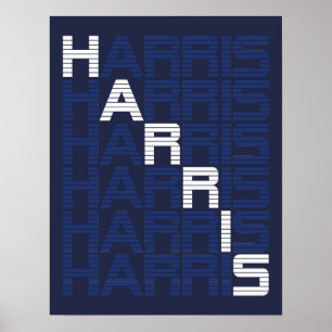 Affiche piles de texte HARRIS