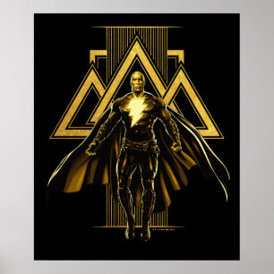 Affiche Pilier triangulaire noir Adam