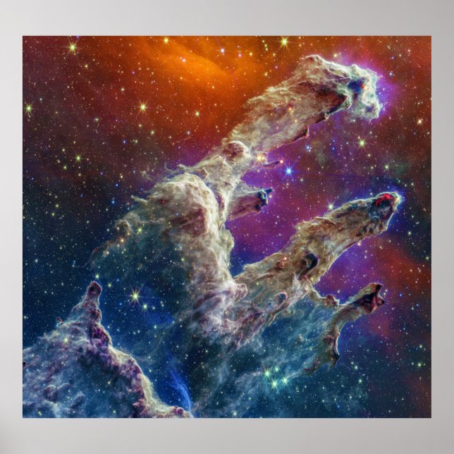 Affiche Piliers de création Aigle Nebula M16 NGC 6611 JWT (Devant)