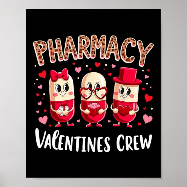 Affiche Pills Crew de la Saint-Valentin pour pharmacie mig (Devant)