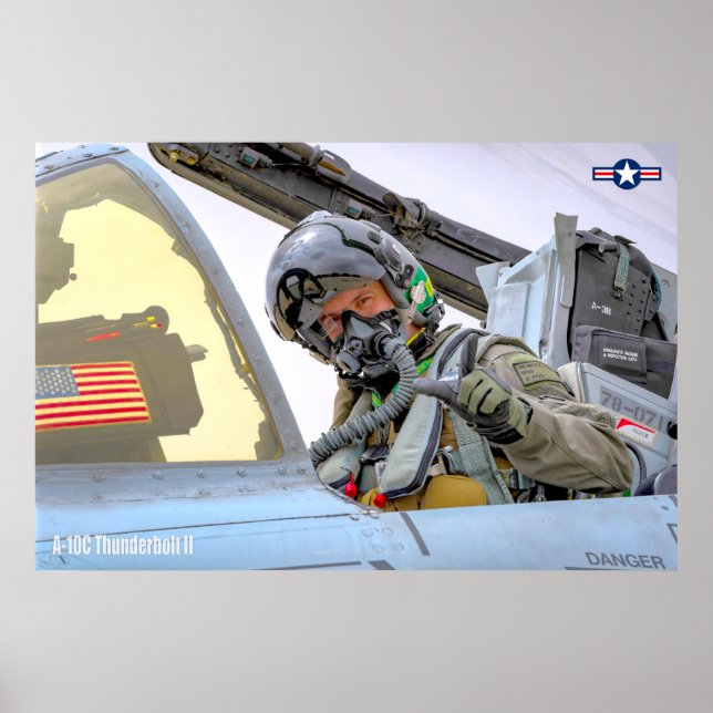 AFFICHE PILOTE A-10C THUNDERBOLT II (Devant)