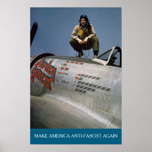 Affiche Pilote américain de la Seconde Guerre mondiale MAA