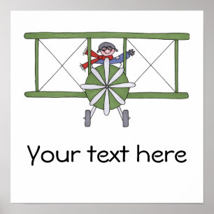 Affiche Pilote d'avion