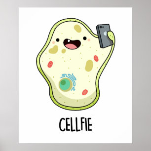 Affiche Pilote de biologie amusant Cellfie