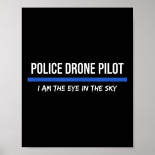 Affiche Pilote de drone de police