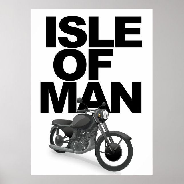 Affiche Pilote de moto de l'île de Man (Devant)