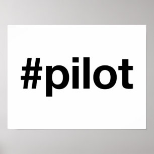 Affiche PILOTE Hashtag