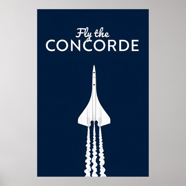 Affiche Piloter l'avion à réaction supersonique Concorde e (Devant)