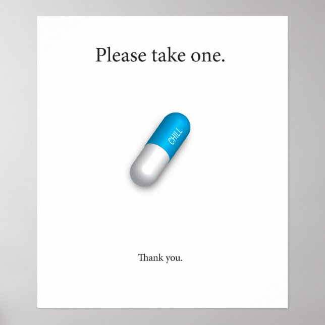 Affiche Pilule (Devant)