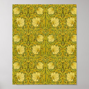 Affiche Pimpernel William Morris Motif Floral Vintage