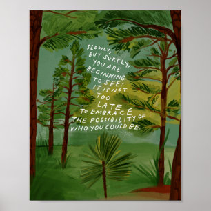 Affiche Pin à feuilles longues, embrasser la possibilité