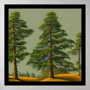 Affiche Pin nordique Abstrait