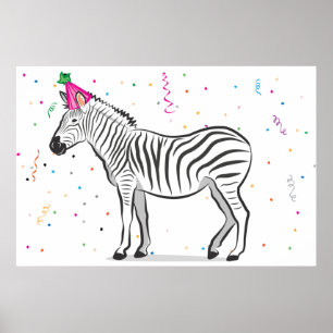 Affiche Pin the Tail on the Zebra (24x36)