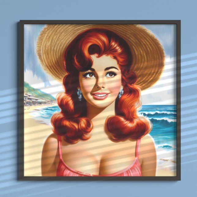 Affiche Pin-up d'été vintage (Créateur téléchargé)