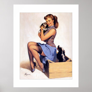 Affiche Pin up girl