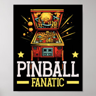 Affiche Pinbyll Machine Arcade Jeu Joueur Clic Vidéo Jeu