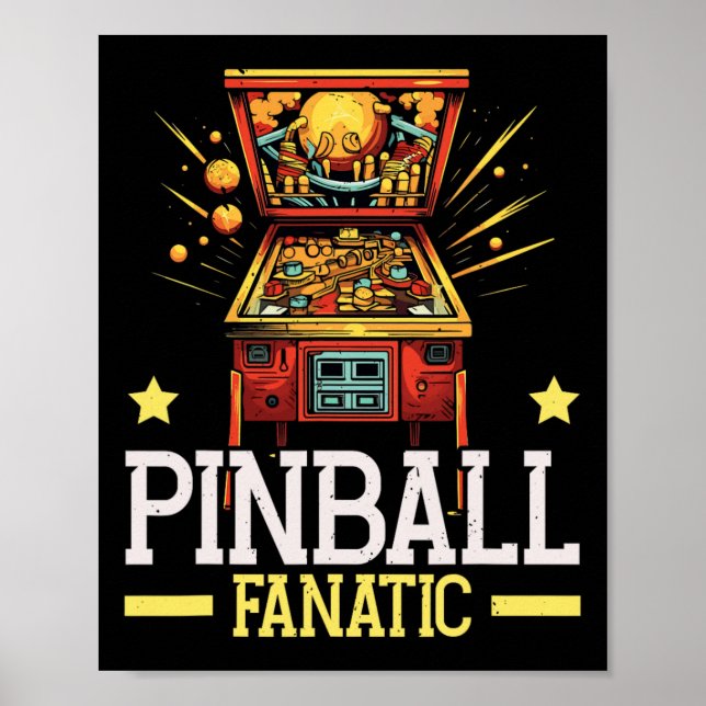 Affiche Pinbyll Machine Arcade Jeu Joueur Clic Vidéo Jeu (Devant)