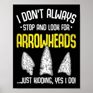 Affiche Pinceau de chasse à la pointe Arrowhead Collecte d