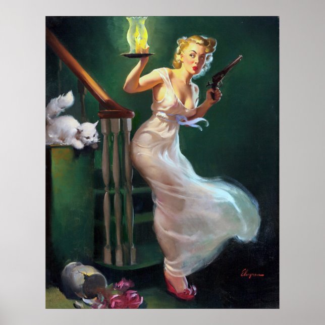 Affiche Pinceau de reprise vers le haut (Devant)