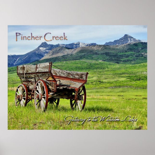 Affiche Pincher Creek Alberta (Devant)