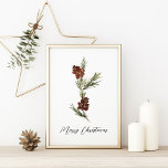 Affiche Pine Tree Merry Chirtsmans<br><div class="desc">Poster de l'arbre à pin Merry Chirtsmas</div>