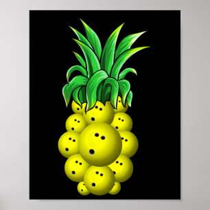 Affiche Pineappa Hawaiian Bowling T Shirt Aloha Beach Gif