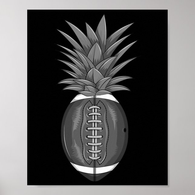 Affiche Pineapple de Footbyll Cool Drôle Kick Byll Fan Ath (Devant)