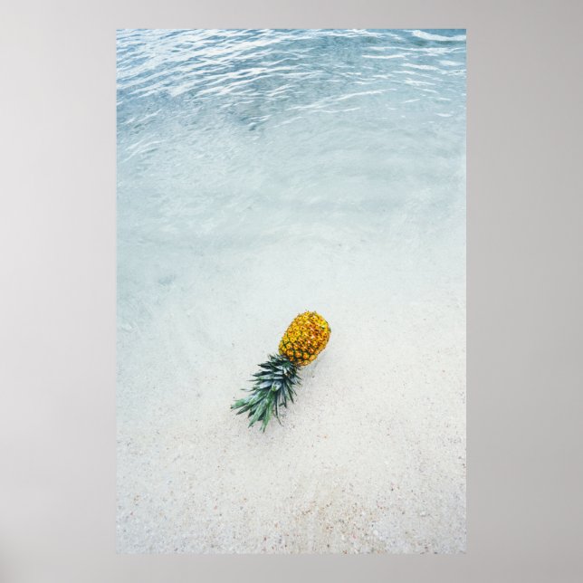 Affiche Pineapple on seashore (Devant)
