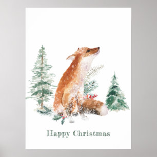 Affiche Pinède de renard d'hiver