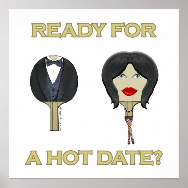 Affiche Ping de date chaude (Devant)