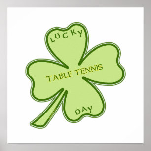 Affiche Ping-pong chanceux de jour