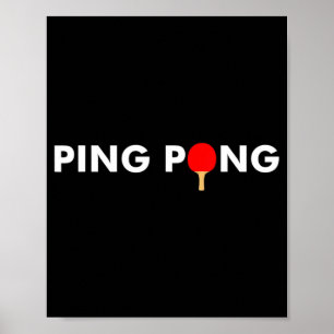 Affiche Ping Pong Paddle  for Table Tennis