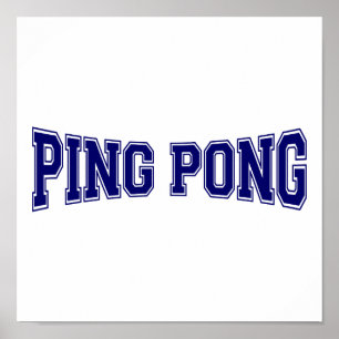 Affiche Ping pong Style