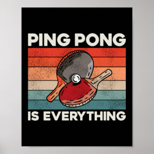 Affiche Ping Pong Table Tennis Ping Pong