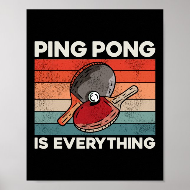 Affiche Ping Pong Table Tennis Ping Pong (Devant)