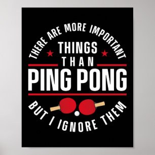 Affiche Ping Pong Tennis De Table Il Y A Plus Important