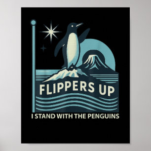 Affiche Pingouin Flippers En Haut Je Me Trouve Avec Le Pin