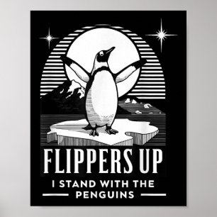 Affiche Pingouin Flippers En Haut Je Me Trouve Avec Le Pin